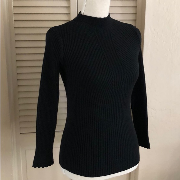 Black soft knitted sweater - Picture 2 of 7